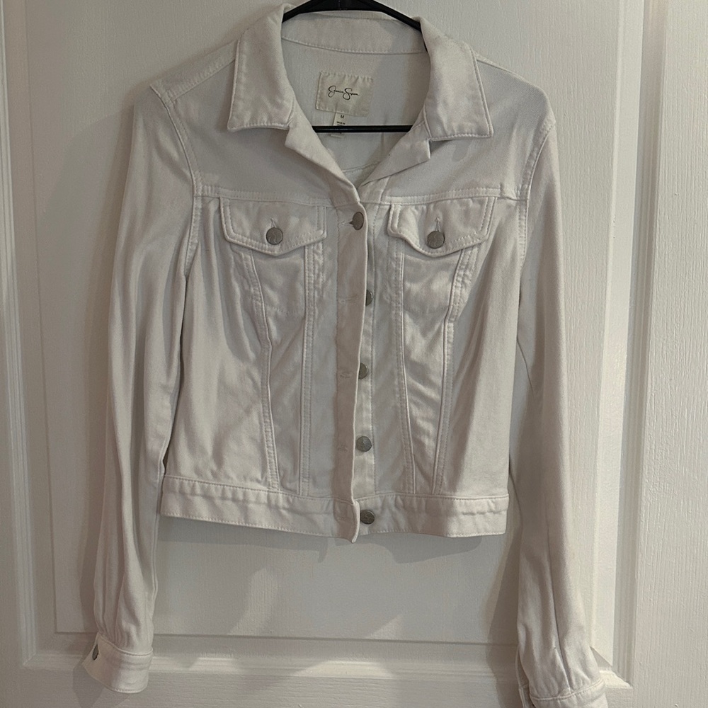 Jessica Simpson Women's Cream Jean Jacket